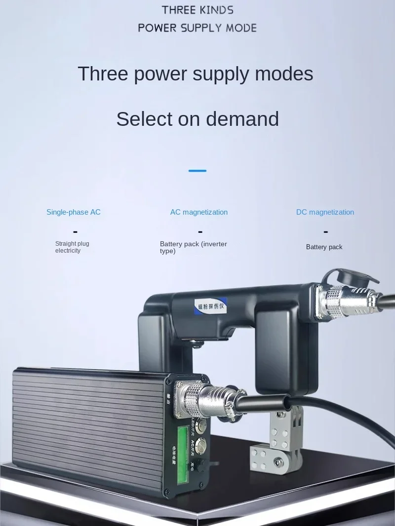 גלאי פפה מגנטי משטח נייד ריתוך סדק זיהוי ac ו-dc-כף יד כפולה