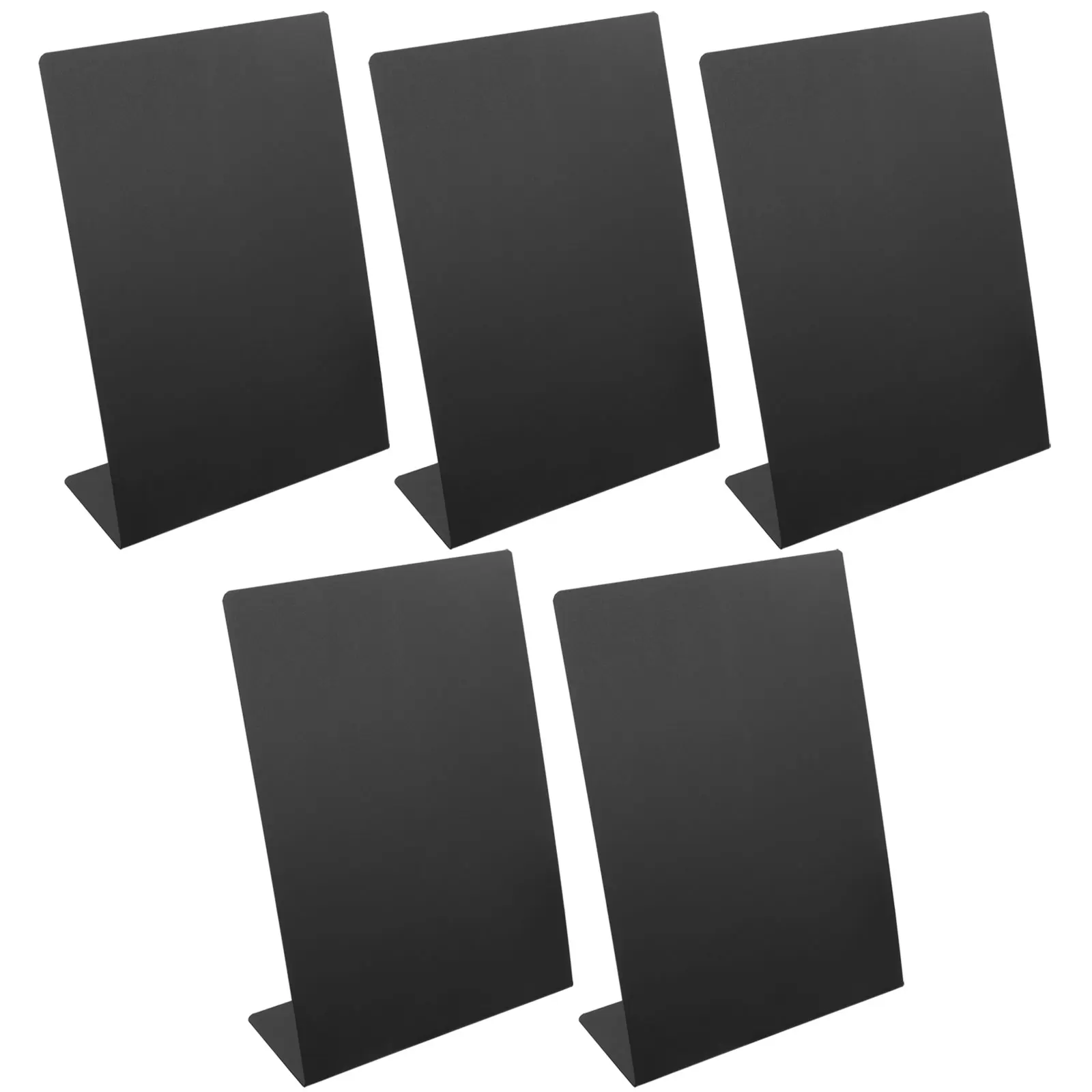 

5pcs Acrylic Sign Blank Sheet Wood Stand Wedding Welcome Bakery Price Tag L Shape Small Blackboard 210x300 Vertical Thick