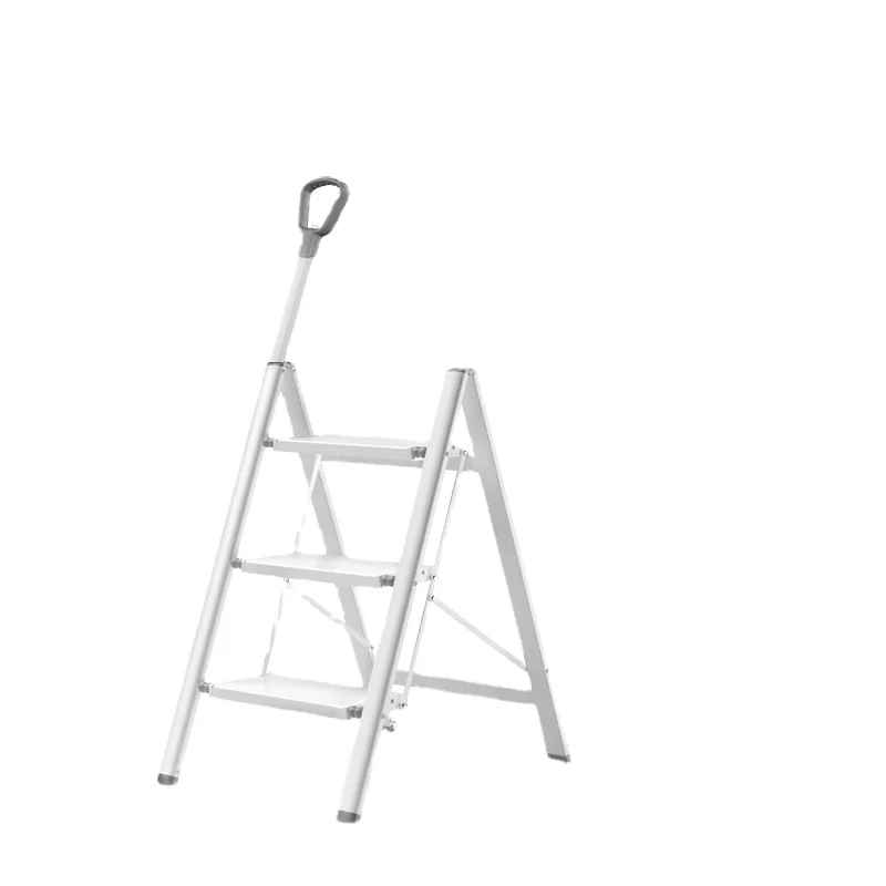 YY Stretchable Thickened Aluminum Alloy Herringbone Three-Step Safety Ladder Stairs Small Step Ladder