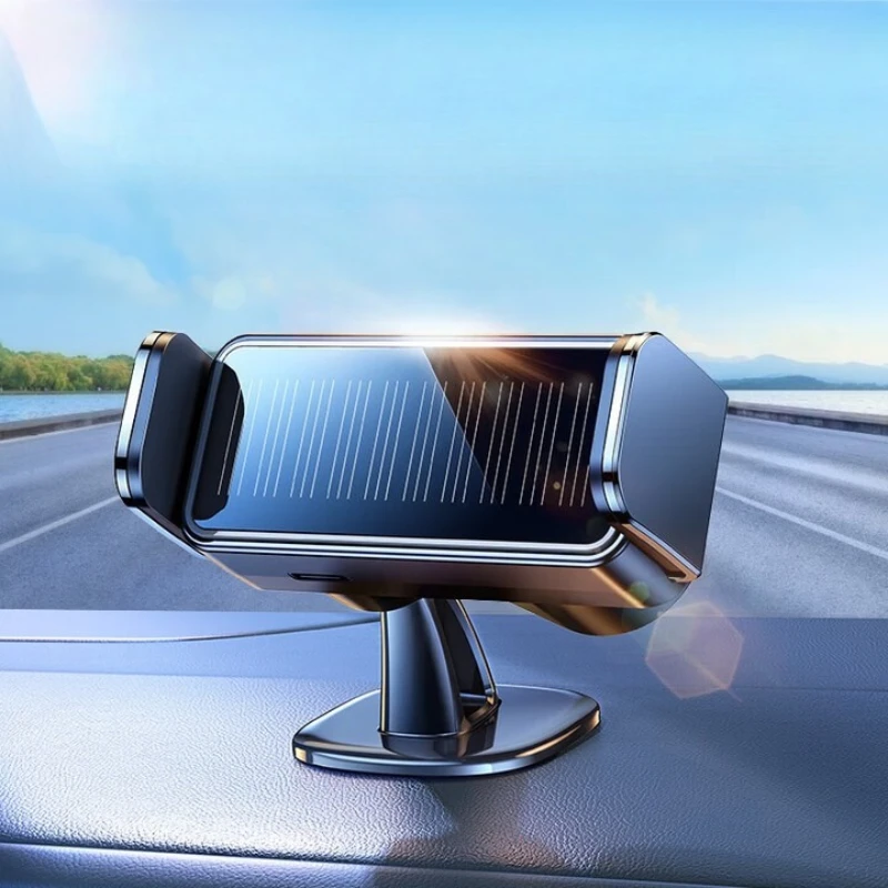 

Car mobile phone holder Solar electric wireless navigation bracket automatically senses the trend dashboard dual-purpose