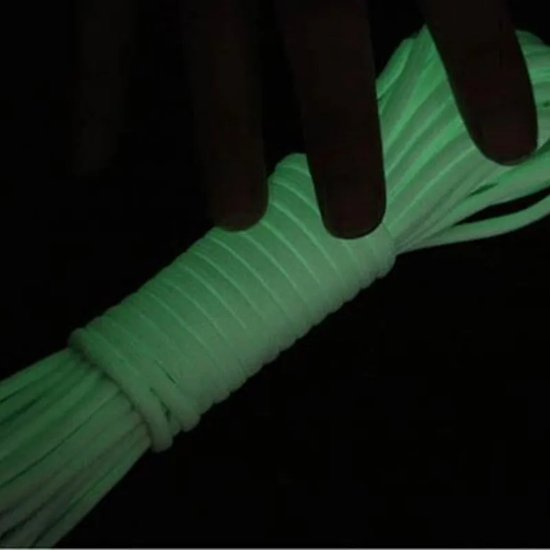 5M Nine Cores 4mm Luminous Rope Parachute Rope Parachute Rope Lanyard Rope Military Spec Type DIY Bracelet Accessories