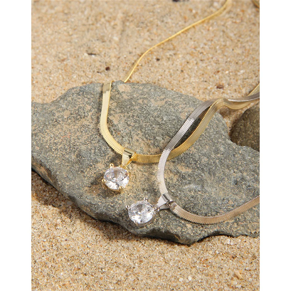 

Корейская цепочка с лезвием INS S925 — уникальная роскошь, минимальная цепочка в виде змеи, универсальный пасьянс для женщин