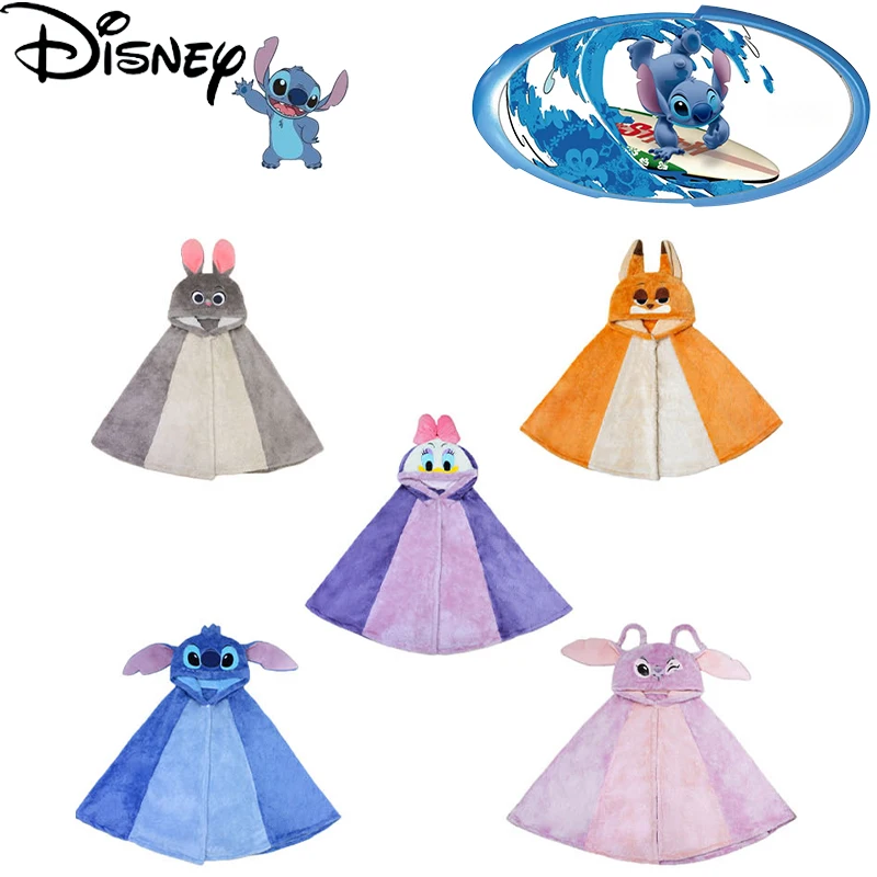 

2024 симпатичная шаль Disney Stitch, пижама, одеяла для кондиционирования воздуха, офисная одежда, предназначенная для сна, накидка-слакер, праздничный подарок