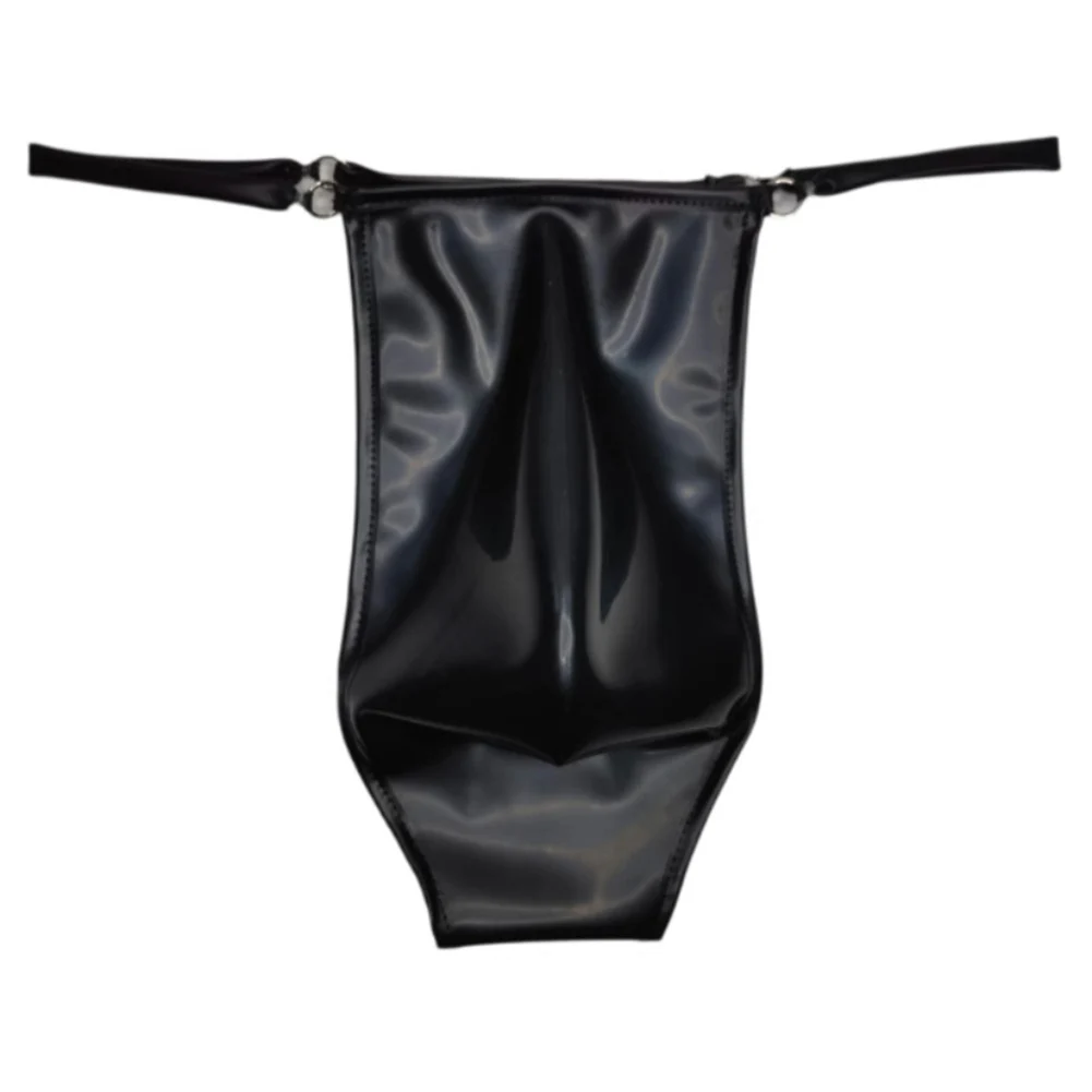 Lingerie Gifts Latex G-string Average Size Waist 26.0-39.4 Inches Average Size Classic Style Solid Color Tight Fit
