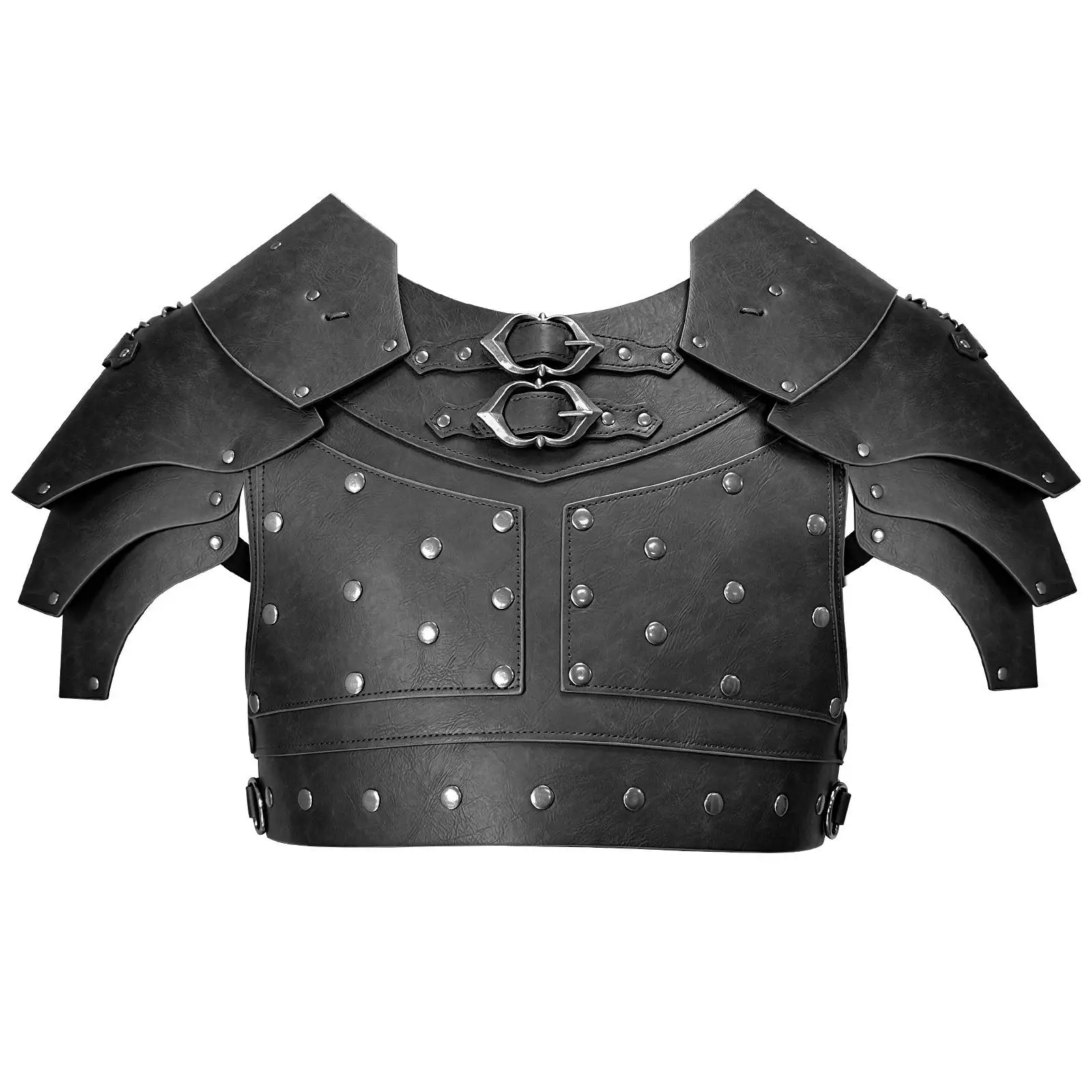 Historical Embossed Chest Armor with Adjustable Side Fastenings for Stage Play Knight Costume