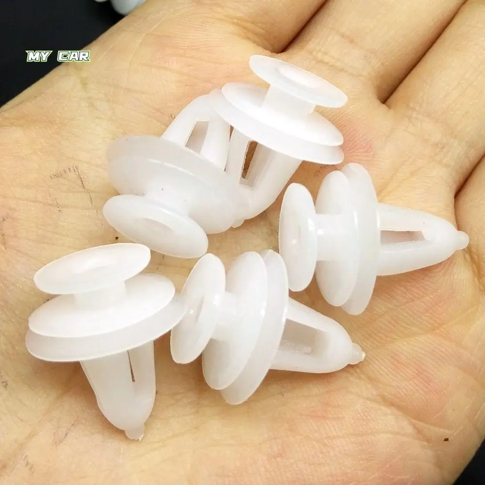 

White Fender Fastener Panel Retainer Door Trim Car Fixed Rivet Auto Fastener Push Rivets Retainer Clips Door Panel Clips