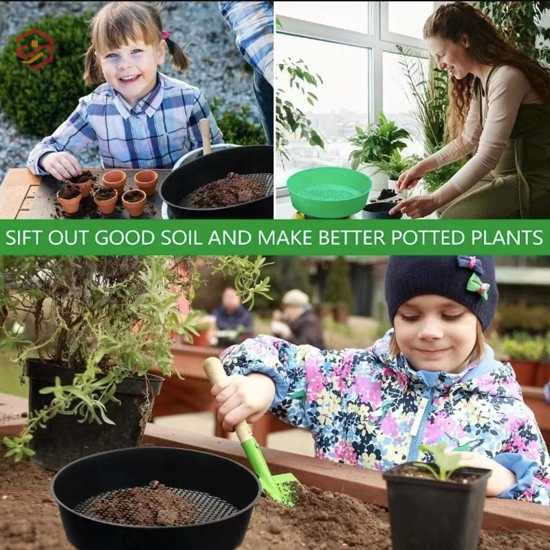 Plastic Soil Sieve Filter Mesh For Soil Stone Sifting Filtration Home Garden Flower Plant Nursery Tools