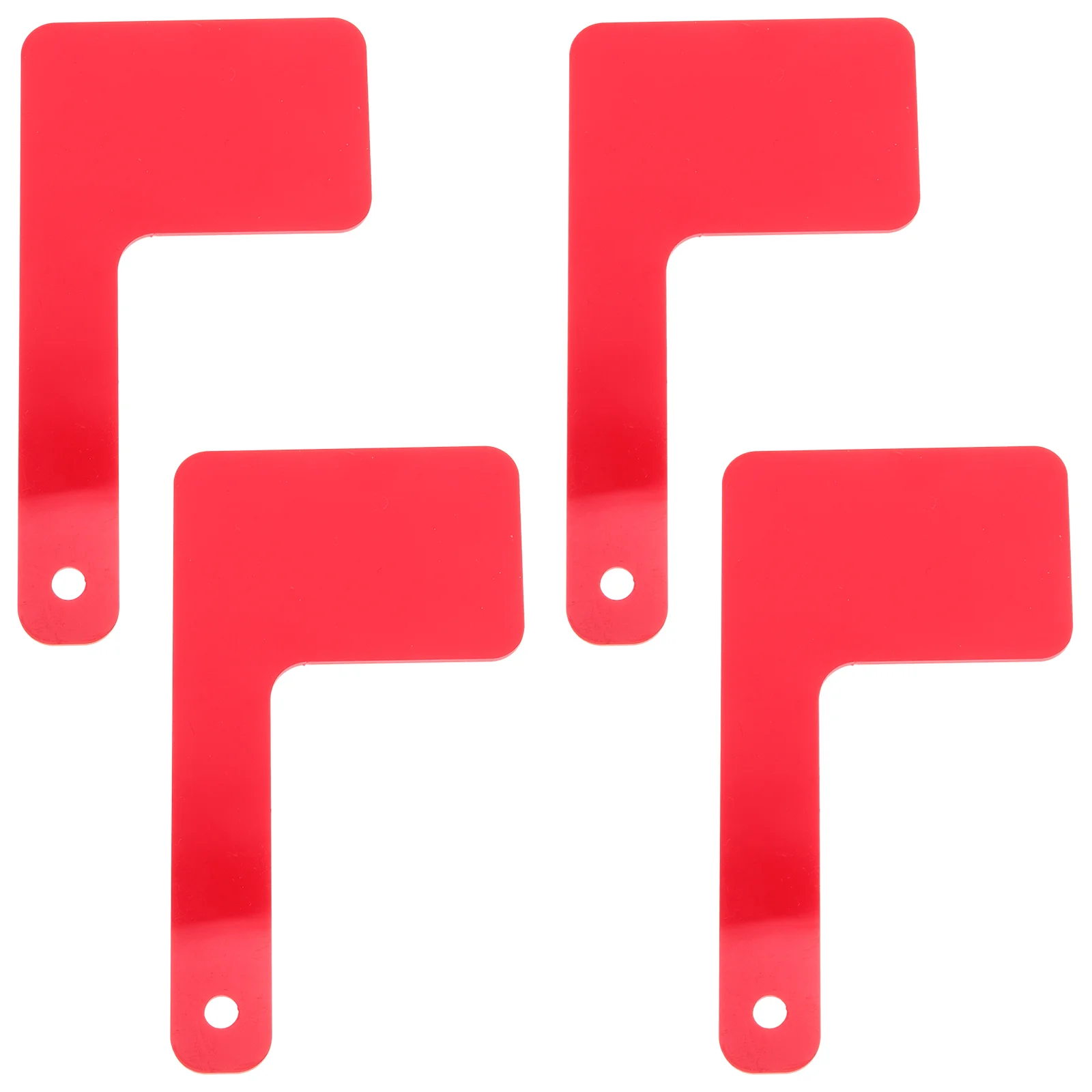 

4 Pcs Mailbox Flag Accessories Outdoor Red Flags for Replacement Kit Universal Rotatable