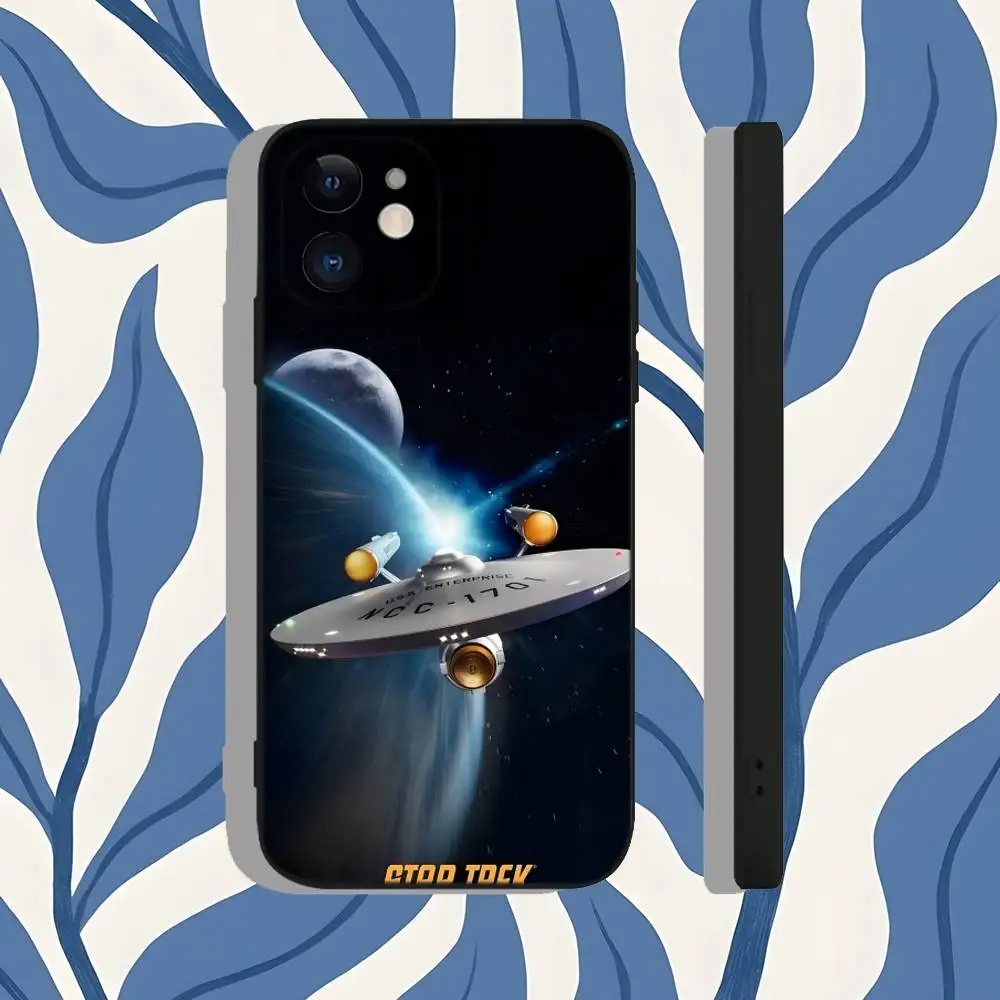 S-Star T-Trek Space Ships Phone Case For iPhone 17,16,15,14,13,12,11,X,XS,8,7,Pro,Max,Plus,E,SE4,Air,Mini Soft TPU Gift