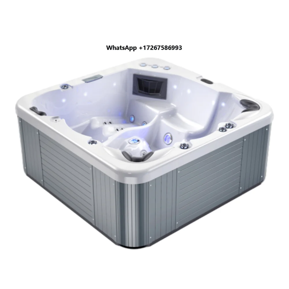 IKE STEEL Luxury Outdoor 5-Seated Hot Spa Tubs Wholesale Luxury Whirlpool Bathtub for Outdoor Use