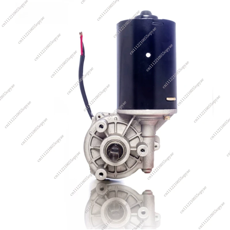 Worm Gear DC Reduction Motor 200W 24V 36V High Torque, Right Angle Geared Motor Reversible CCW/CW for Industrial Machinery