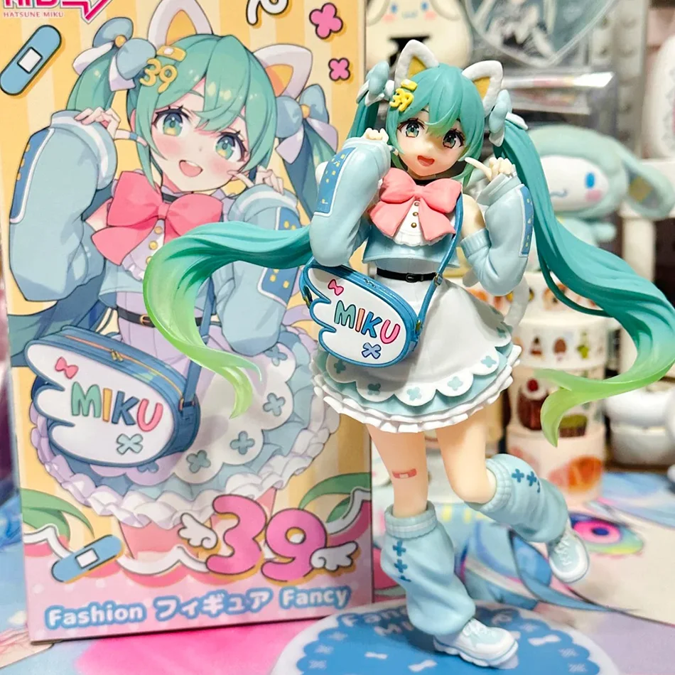 18CM Hatsune Miku Anime-Figur Kawaii PVC-Modell Puppe Actionfigur Modische Sammlerstücke Dekoration Weihnachtsgeschenk
