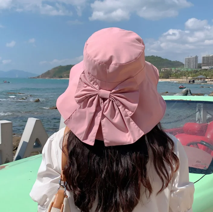 Komfortabler Baumwoll-Damenhut für Alle Jahreszeiten Sonnenschutz-Schirmhut Outdoor Breiter Rand Bucket Hat Panama Hut Modische Kappen – Detail 12