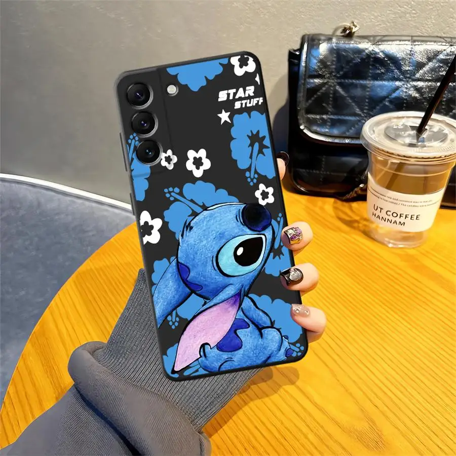 

Черный мягкий чехол для телефона Samsung Galaxy A23 A53 A32 A22 A52 A51 A73 A25 A71 A36 A24 A55 A26 A72 A41 A35 Disney Stitch