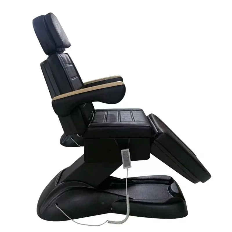 &c Black Modern Electric 3/4 Motors Facial Physiotherapy Massage Bed SPA Tattoo Salon Beauty Table for Aesthetics