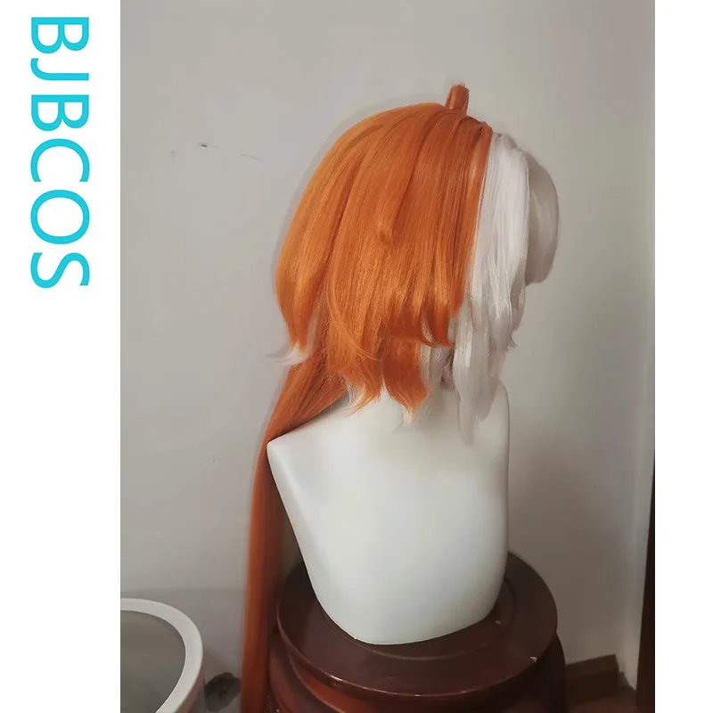 [Styled Wig]Orfevre Cosplay Wig Game Pretty Derby Women Long Orange White 90CM Hair And Ears Tail Heat Resistant Synthetic Wig view 2