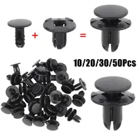 50x Retainer Clips For Hyundai 1420608250B 86590-28000 865952T500 8mm Hole Head Diameter Front Bumper Push Clips Rivets Fastener