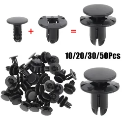 50x Retainer Clips For Hyundai 1420608250B 86590-28000 865952T500 8mm Hole Head Diameter Front Bumper Push Clips Rivets Fastener