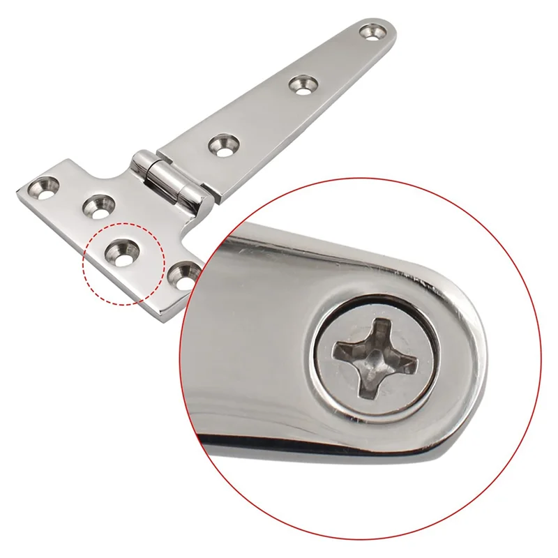 AEF3-2 Pezzi Cerniera per Colata Cerniere con Cinghia a T Cerniera per Colata da 6 Pollici X 3 Pollici in Acciaio Inossidabile 316 per Barche e AUTO