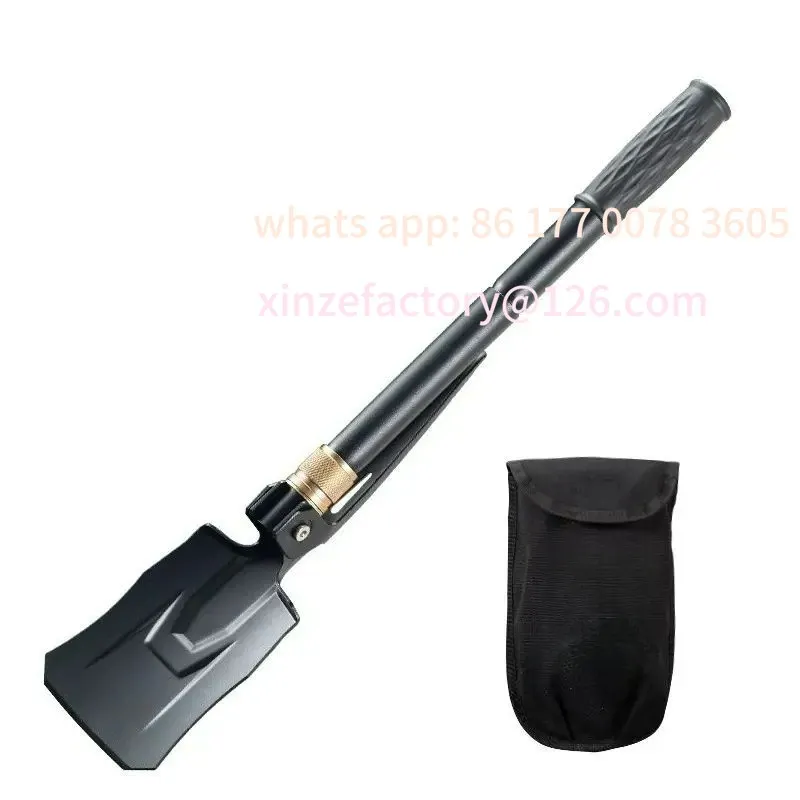 

Customizable Multi-functional Folding Shovel Outdoor Camping Portable Fishing Shovel Pickaxe Household Gardening Shovel