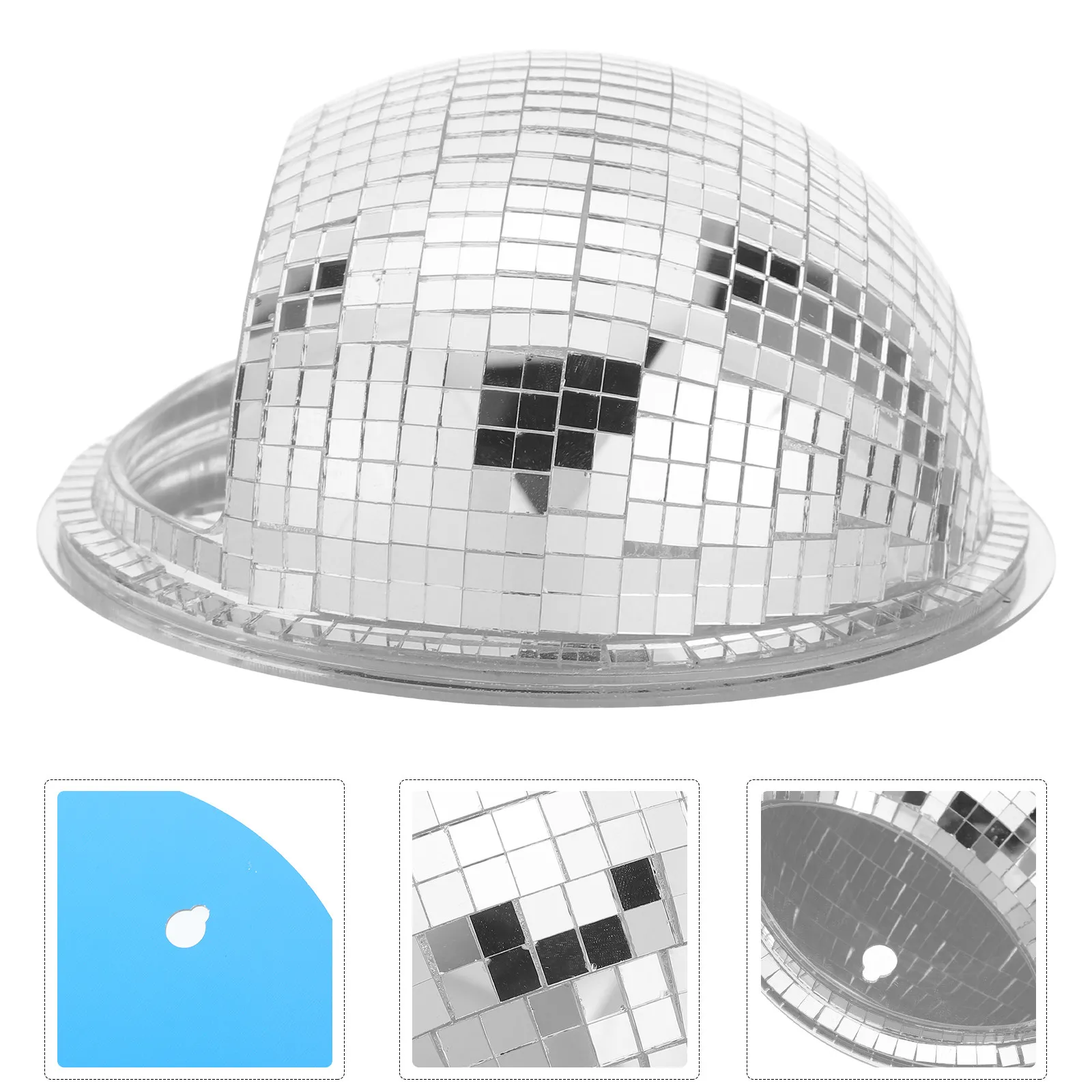 Mirror Disco Ball Planter Wall Mounted Hydroponic Vase Hanging Succulent Pot Air Plant Holder Indoor Disco Vase Graduation Party