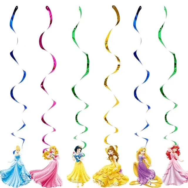 Prinses Verjaardagsfeestje Decor Meisjes Partij Ballonnen Servies Plaat Cake Topper Meisjes Verjaardag Photo Booth Baby Douche Decoratie