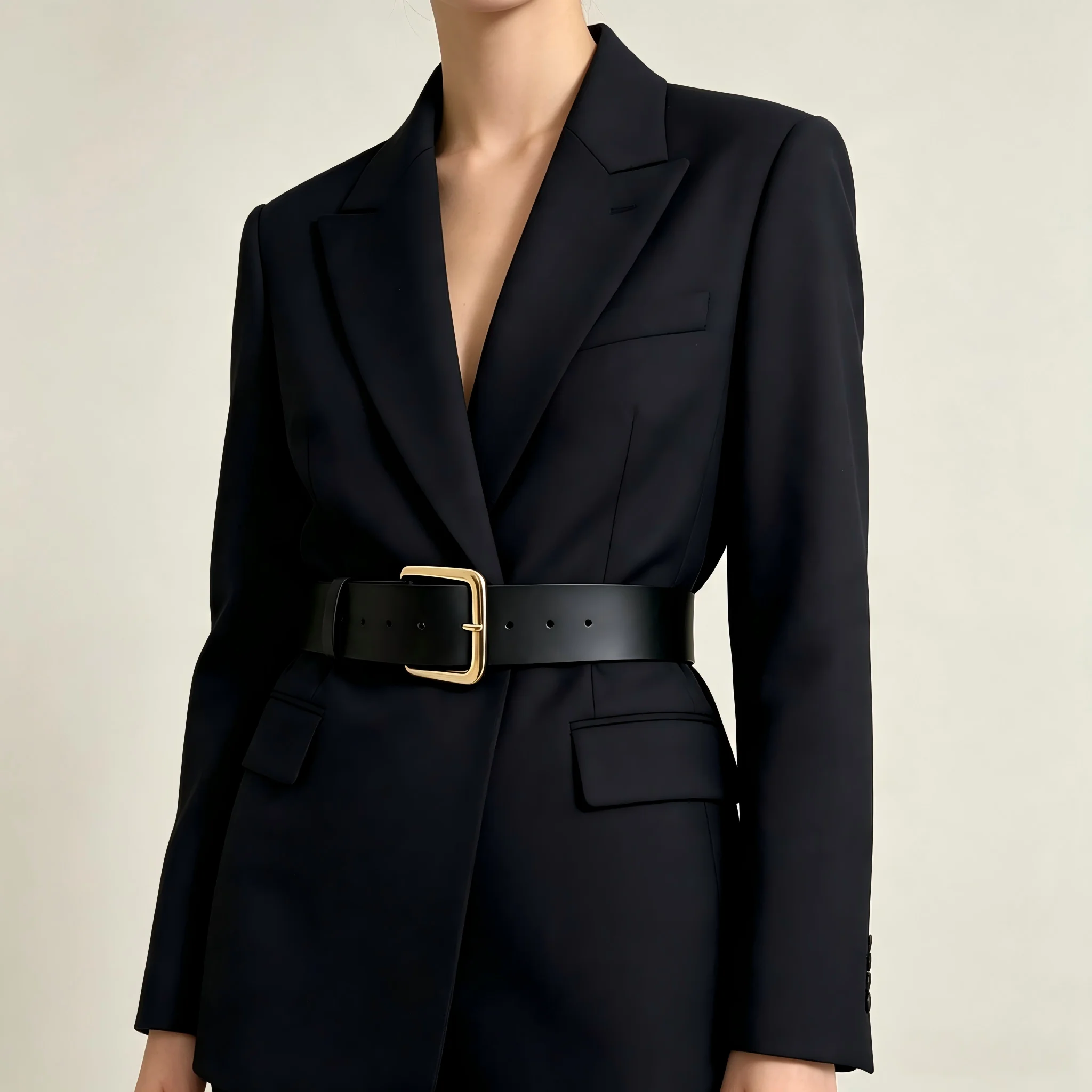 1 piece of women's waistband belt, pure color, simple and casual, daily matching with suit jacket, long dress, fashionable