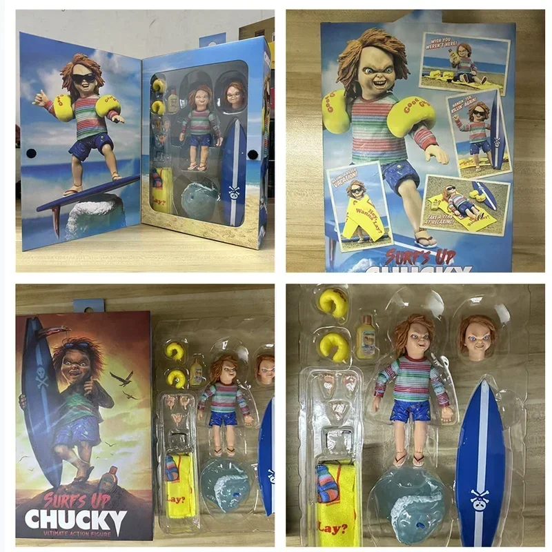 Nowe Figurki Anime Neca Sdcc Ghost Doll Revival Surfing Doll, Figurki Akcji, Model, Ozdoba na Biurko, Kolekcja, Statuetka, Zabawki, Prezent Niespodzianka