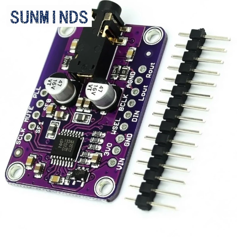 1pcs UDA1334A DAC Module CJMCU-1334 UDA1334A I2S DAC Audio Stereo Decoder Module Board For Arduino 3.3V - 5V