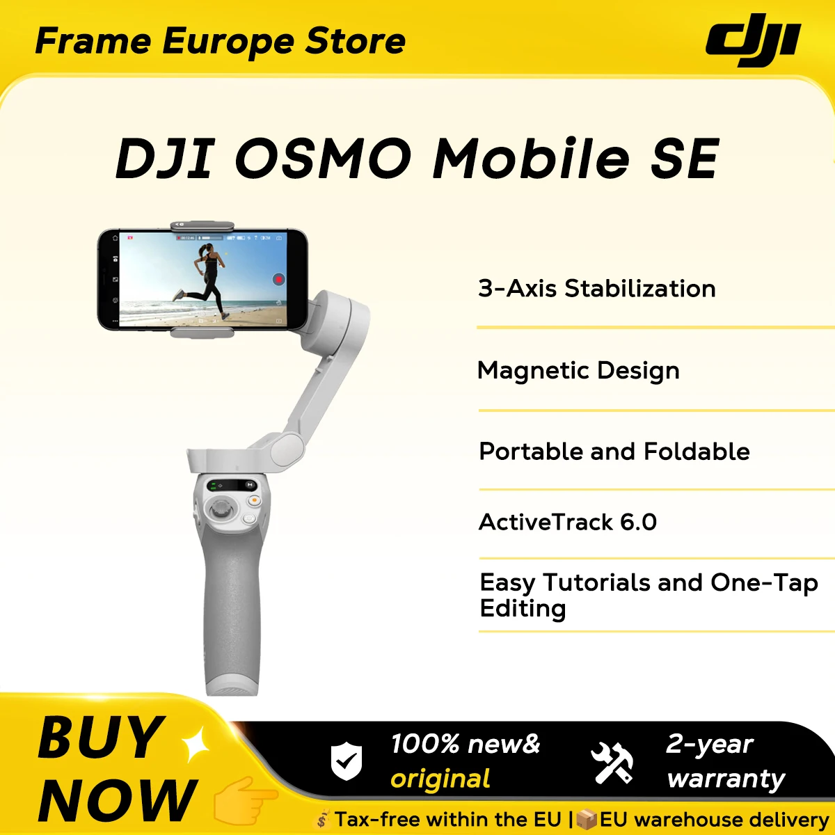 DJI OSMO Mobile SE Stabilisateur portable ActiveTrack 5.0 Conception magnétique Rotation rapide Neuf Original DJI Stock UE