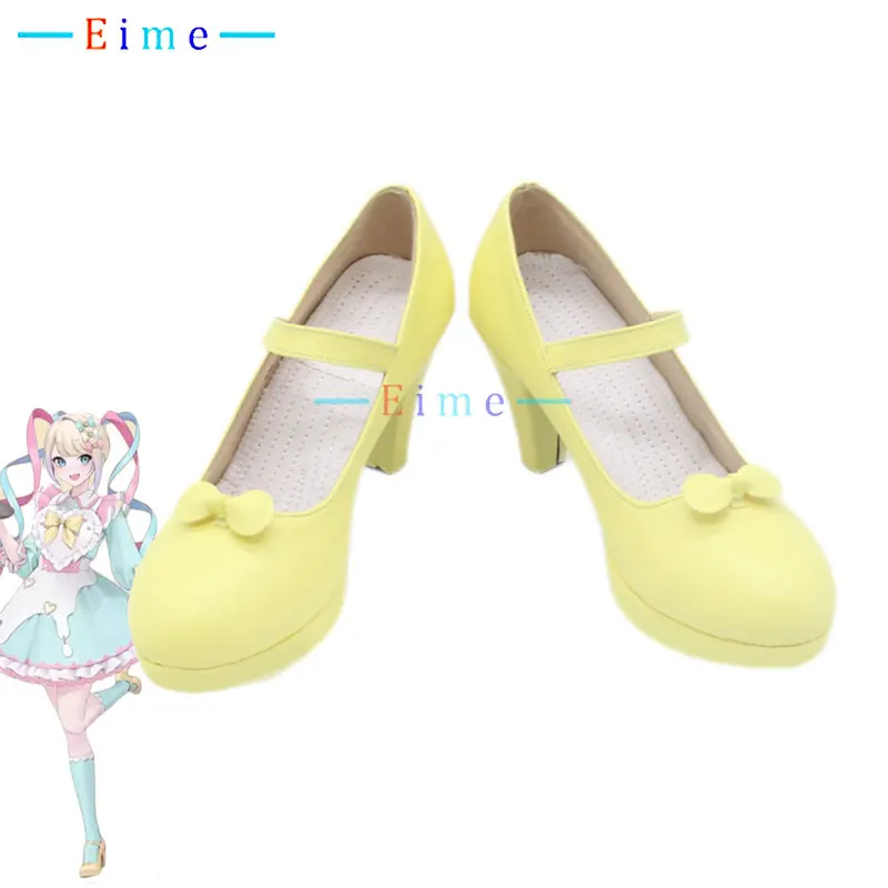 KAngel Cosplay Shoes Vtuber Cosplay Props Halloween Carnival Boots Anime PU Shoes Custom Made