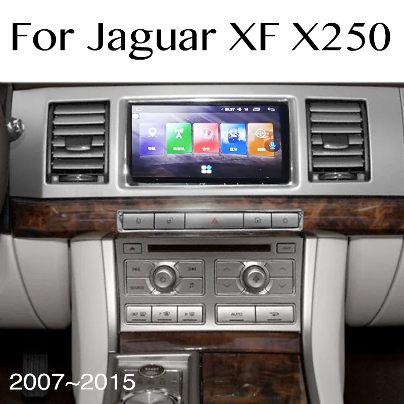 NEW For Jaguar XF X250 2007~2015 CarPlay Navigation Android 13.0 Touch Screen Car Multimedia GPS Audio  Radio Stereo