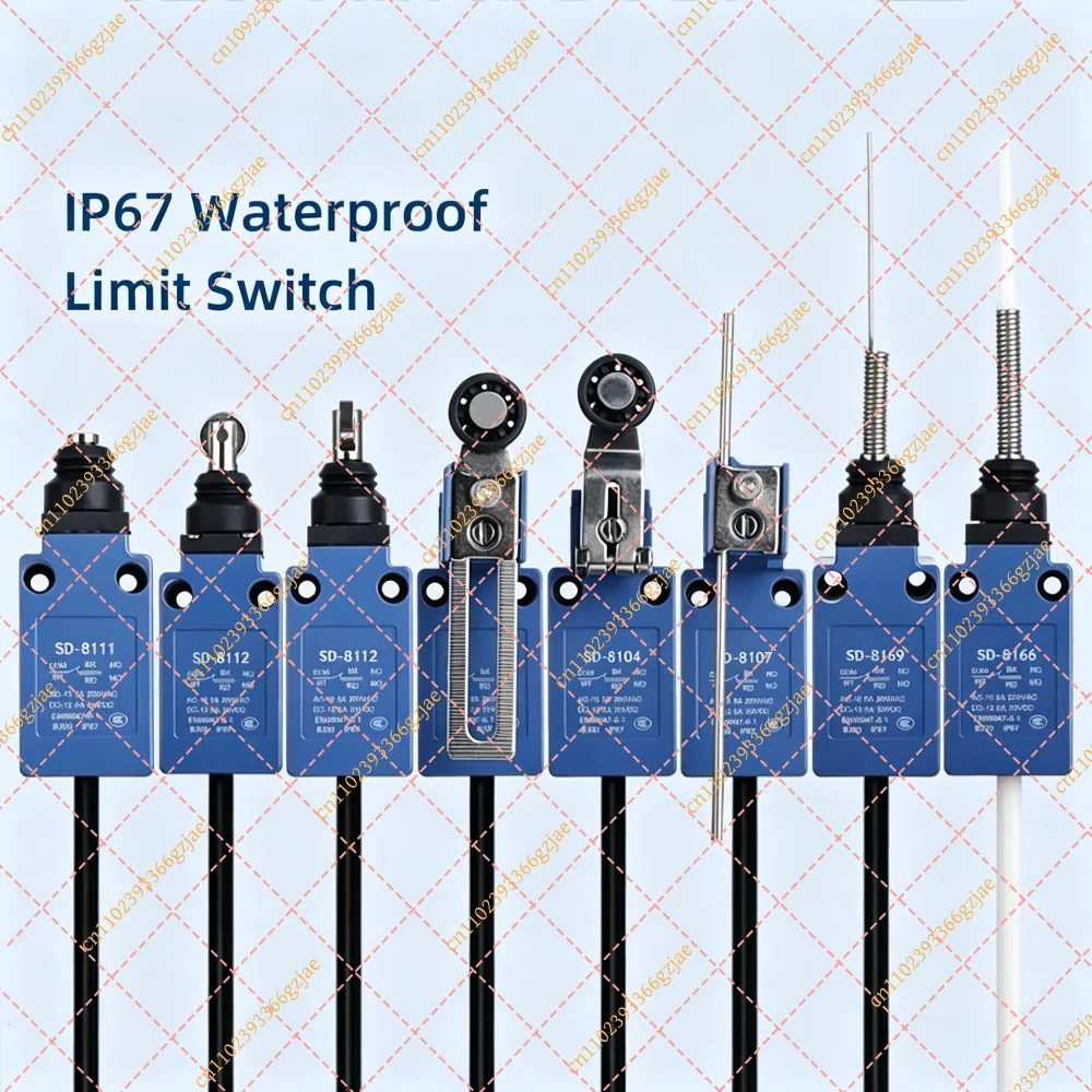 IP67 Waterproof Limit Switch SD-8108 Roller for Fecal Scraper Machine, Sealing Micro Action Outdoor Replacement Part