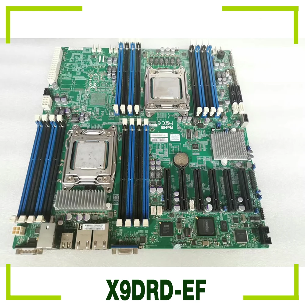 For Supermicro X9DRD-EF Server Motherboard C602 chip 6 PCI-E