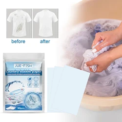 Laundry Tablets Underwear Detergent Sheet Strong Deep Cleaning Laundry Bubble Paper Decontamination Whitening Washing Softener