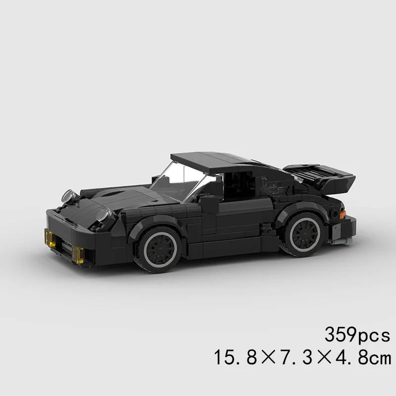 Black Bird 911 (930) Turbo Racing Car Building Blocks