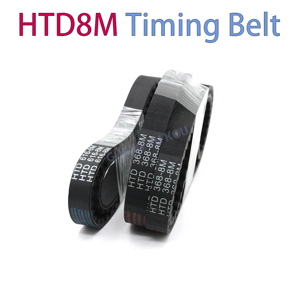 HTD8M Rubber Timing Belt Width15-50mm Length 8M2608 2616 2640 2648 2656 2664 2672 2680 2688 2696 2704 2712 2720 2736 2744~2928mm