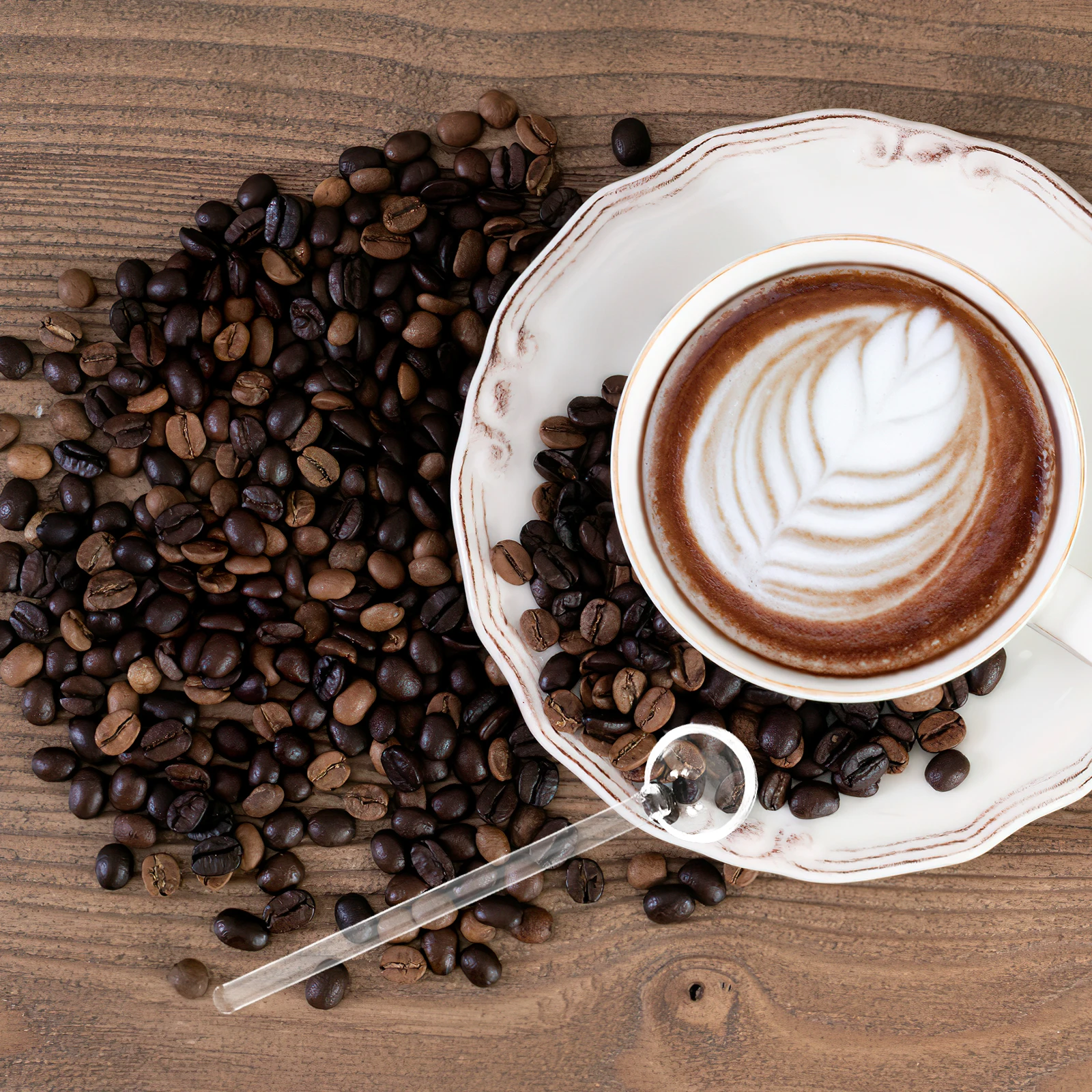 

6pcs Long Handle Coffee Spoons Glass Dessert Spoons Clear Sugar Stirring Spoon Food Grade Non-Slip Grip Home Kitchen Party Use