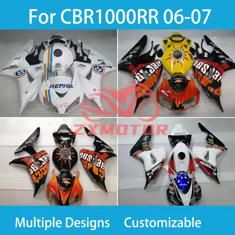 CBR 1000RR Motorcycle Fairing Kit for HONDA CBR1000RR 2006 2007 Free Custom 100% Fit ABS Parts Fairings