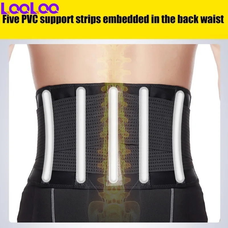 1Pcs Waist Trimmer Belt for Women and Men ,Waist Trainer Sauna Belt Tummy Toner Low Back and Lumbar Back Brace Support