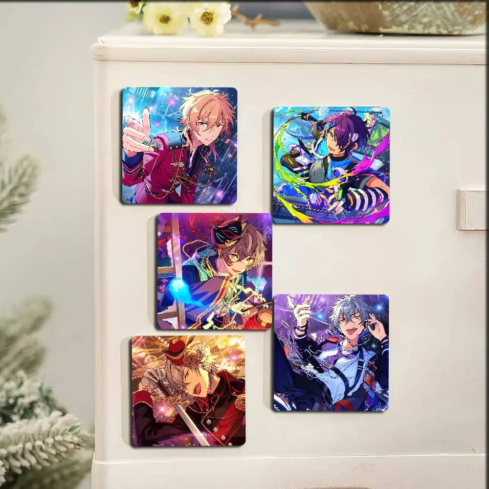 O-Ogami K-Koga Photo Fridge Magnet Square Stickers Personalize Home Decor Souvenirs Gift