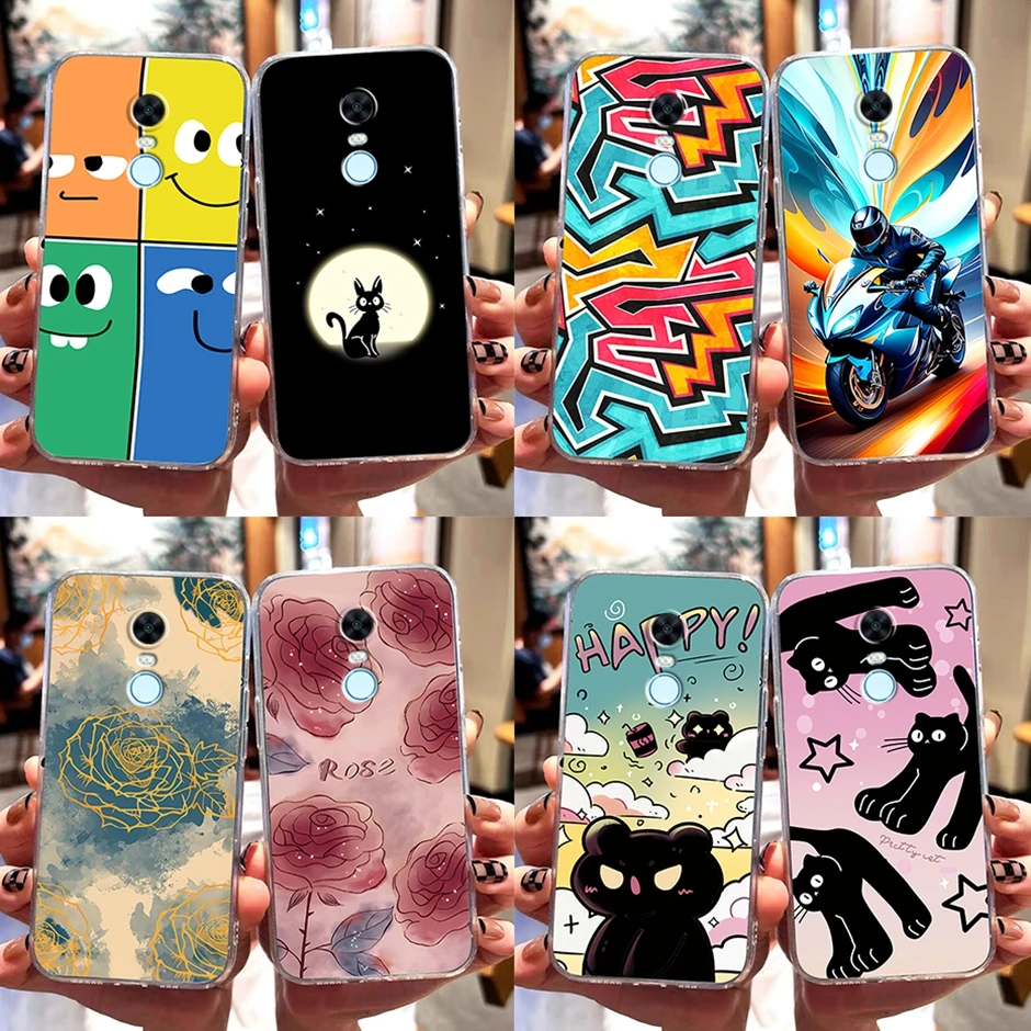 Cartoon Mobile Phone Case  For Xiaomi Redmi 5 Plus Fashion Items Suitable For Xiaomi Redmi 5 Plus Cost-effective Bag Clear Cases