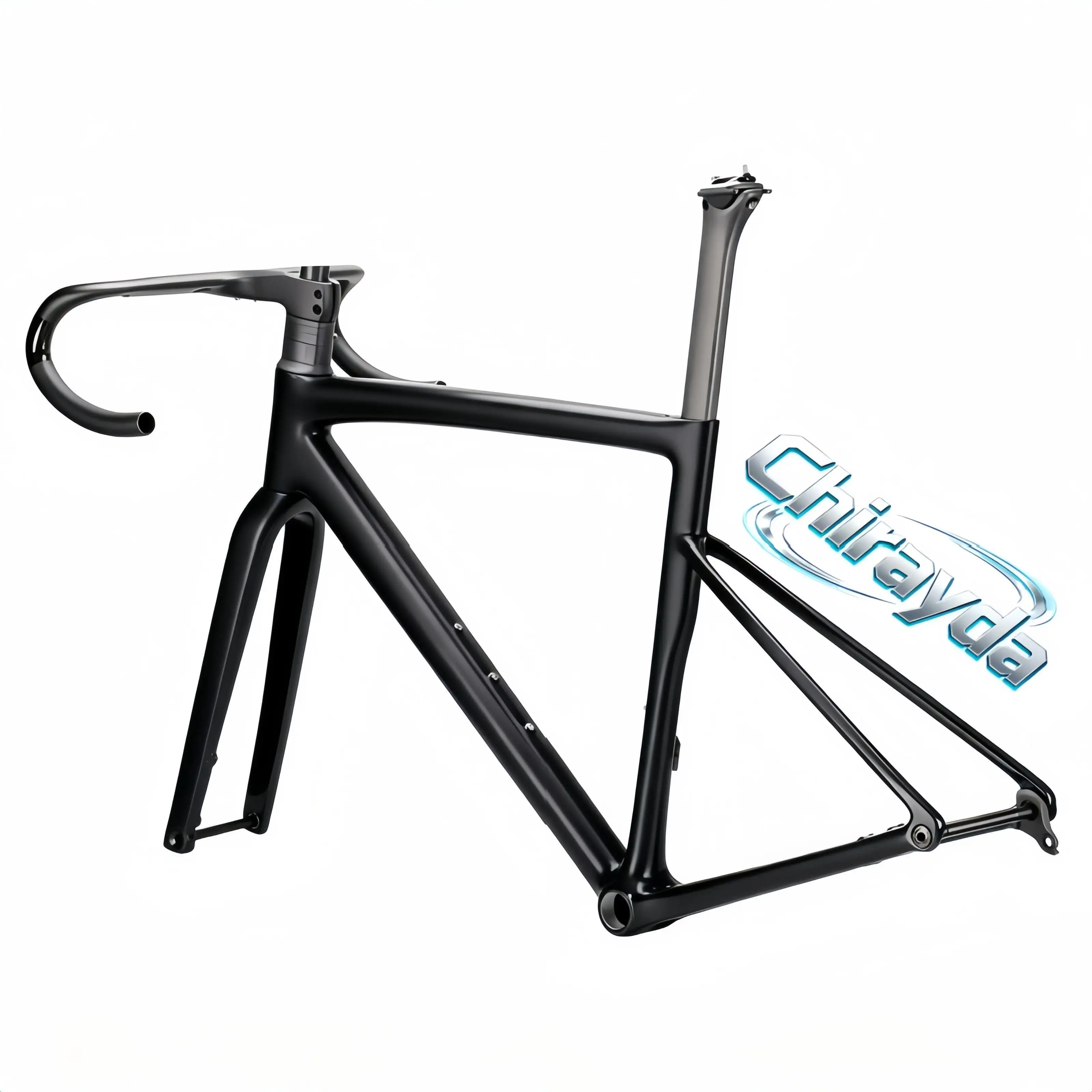 2026 CHIRAYDA Disc Brake Road Bicycle Frame Internal Cable Routing Sizes 44/49/52/54/56/58cm Made in Mainland China