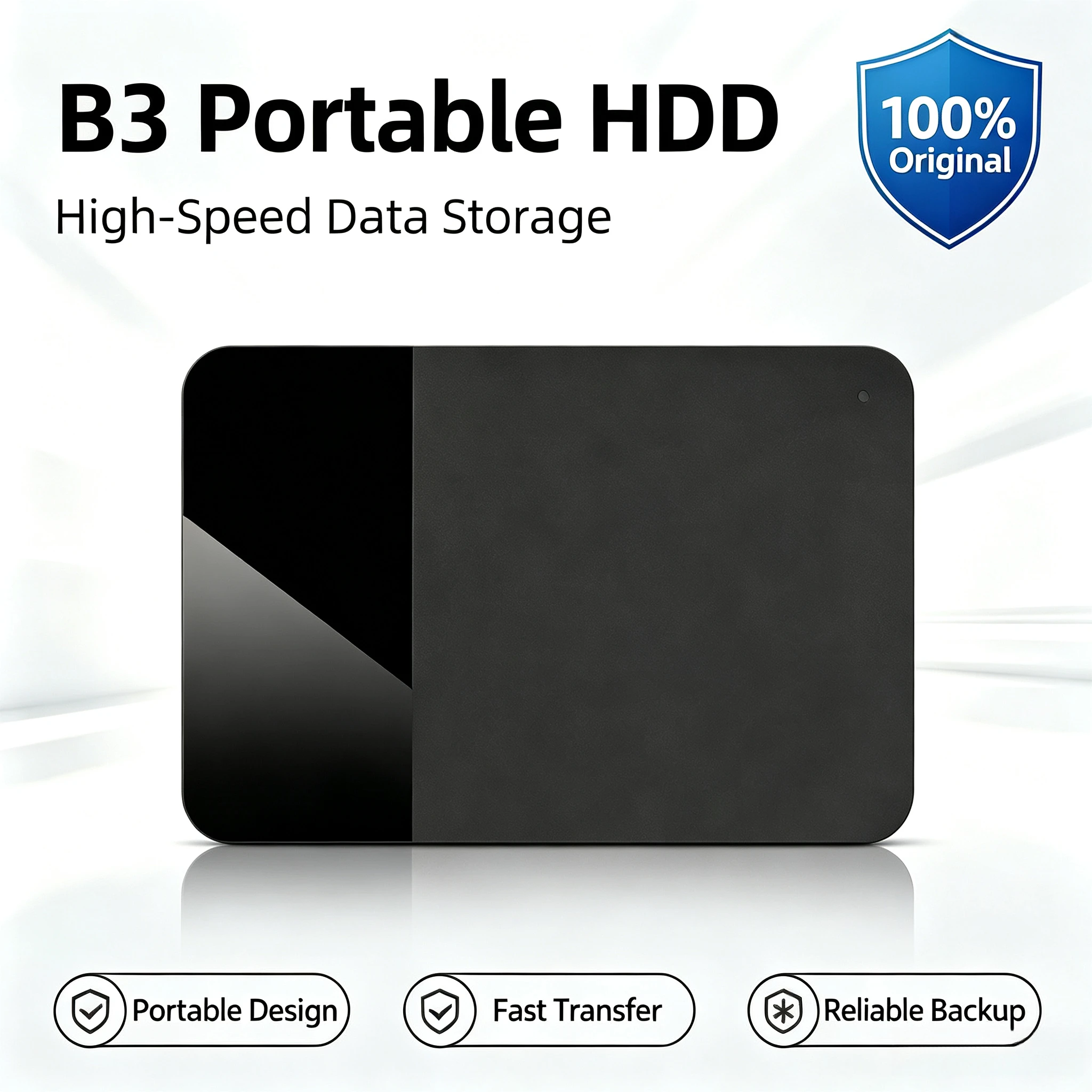 ポータブル外付けハードドライブ-25インチハードディスク、ノートパソコンmac-android対応、東芝b3-500gb-1tb-canvio対応-usb30。