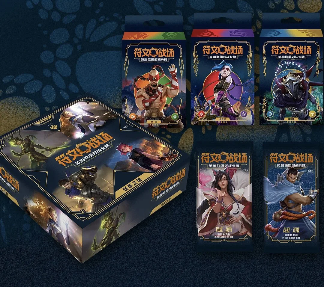 

Runes Battlefield LOL Board Game Battle Cards Jinx Viktor Lee Sin Collection Card Booster Pack Trading Card Kid Toy Gifts