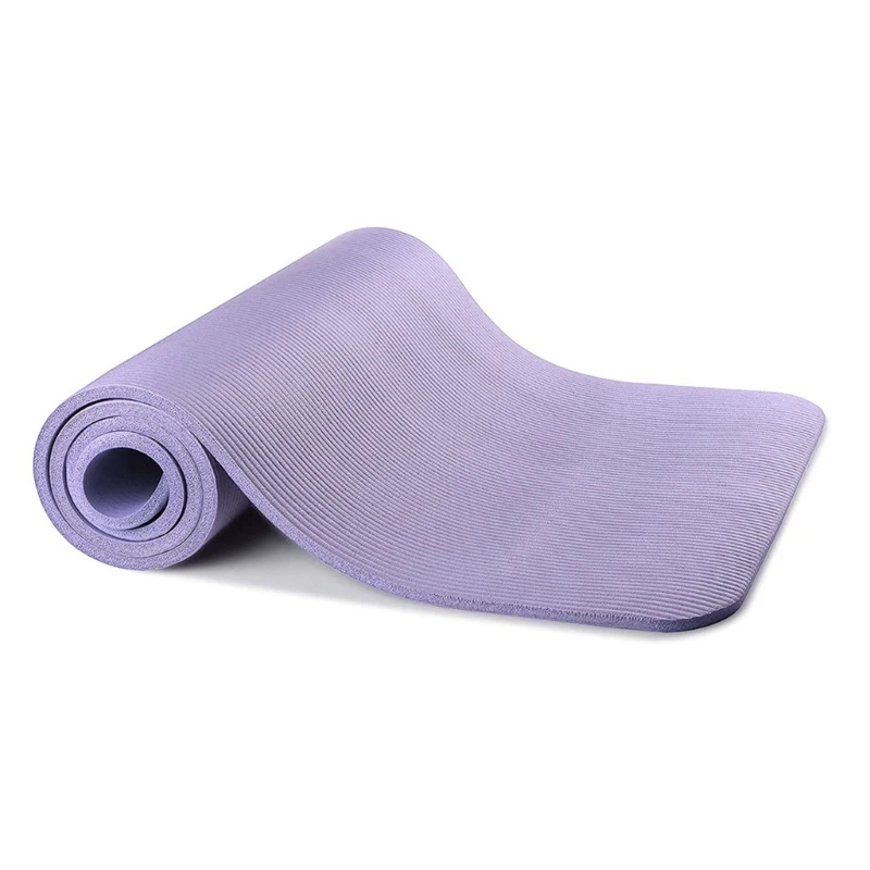 1 Set Yoga Mat for Extra Thick 1cm Pilates Fitness Cushion Non Slip Exercise Pad