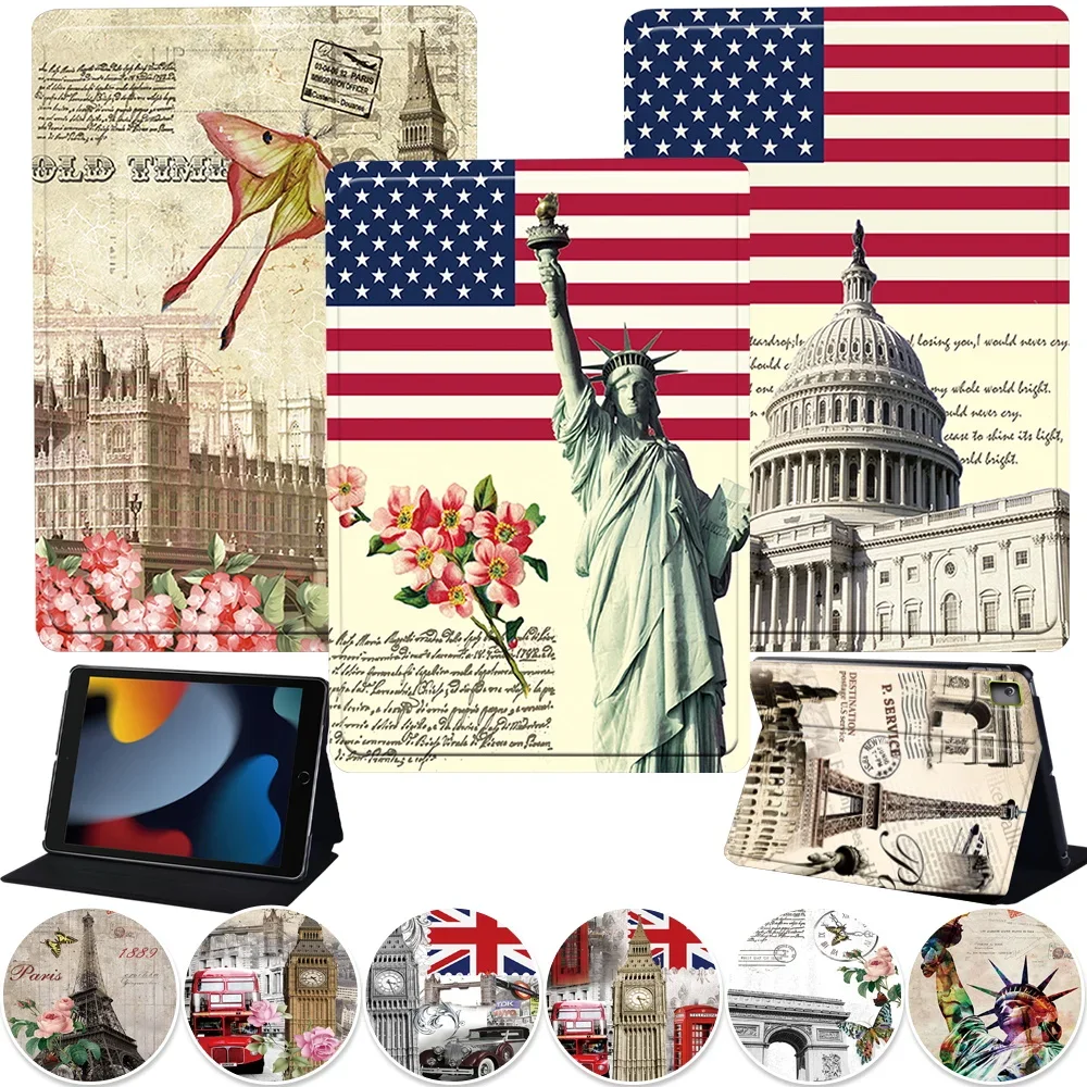 Tablet Case for Apple IPad Air 3 10.5/Air 2/air 1 IPad Air 4 Air 5 10.9 2022 Shockproof Protective Hard PU Leather Dust Cover