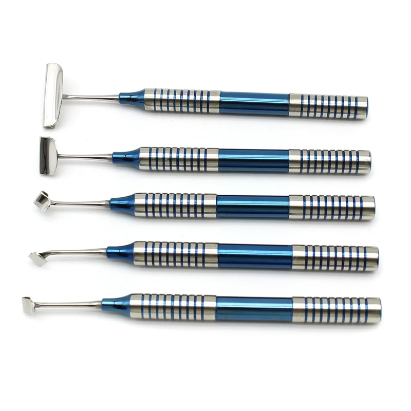 

5pcs/set Dental Implant Soft Brushing Kit Dental Surgical Lingual Flap Tool Periosteal Reducer Periosteal Separator Tools