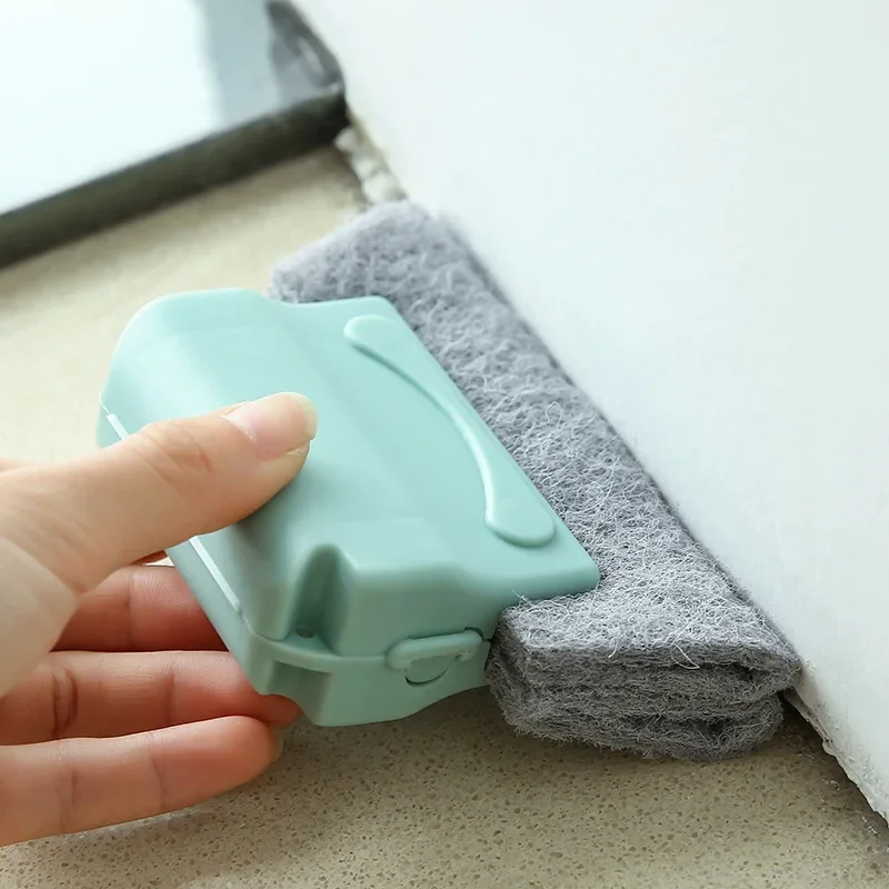 

Creative Window Groove Cleaning Brush, Window Slot Cleaner Tool, Efficient Window Cloth Cleaner for Narrow Spaces and Tracks
