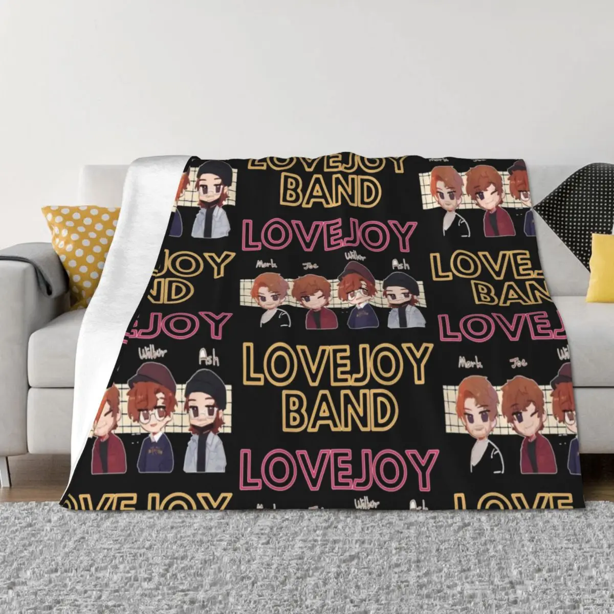 

lovejoy band tshirt - lovejoy poster - lovejoy sticker -lovejoy tshirt Throw Blanket Beautifuls Soft Big Plaid Moving Blankets